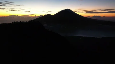 Sunrise in the mountains - Bali Stock Footage 129106368