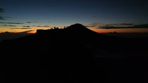 Sunrise in the mountains - Bali Stock Footage 129106412
