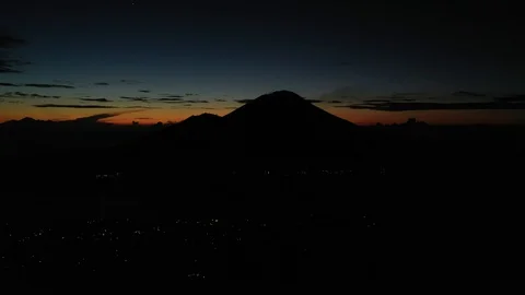Sunrise in the mountains - Bali Stock Footage 129106420