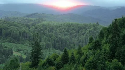 Sunrise in the mountains Stock Footage 20453569