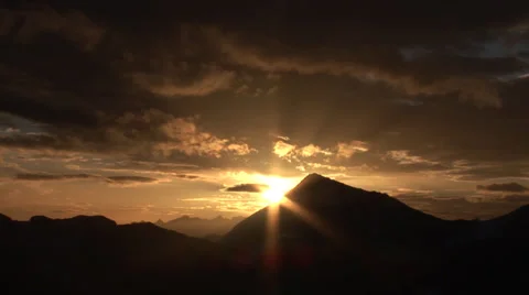 Sunrise, Mountains Stock Footage 29220990