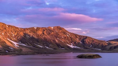 Sunrise on Mountains Stock-Footage 71558185