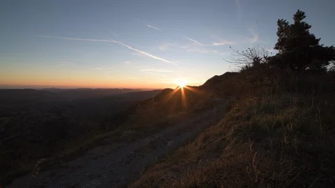 Sunrise in the mountains Stock Footage 95639766