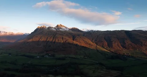 Sunrise at the mountains Stock Footage 111947611