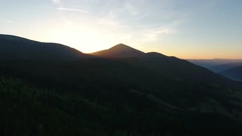 Sunrise in the mountains Stock Footage 130797547