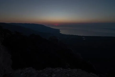 Sunrise in the mountains Stock Footage 138746398