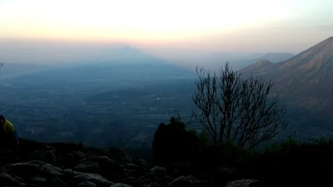 Sunrise in the mountains Stock Footage 263909402