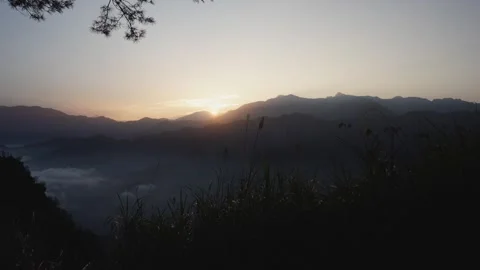 Sunrise in the Mountains Stock Footage 292675197