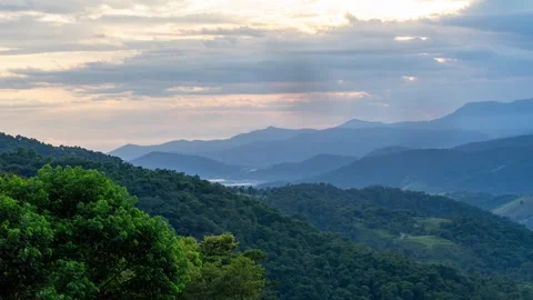 Sunrise mountains Paraty BR Stock Footage 303292255