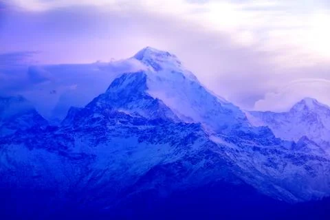 Sunrise in the mountains Stock Photos