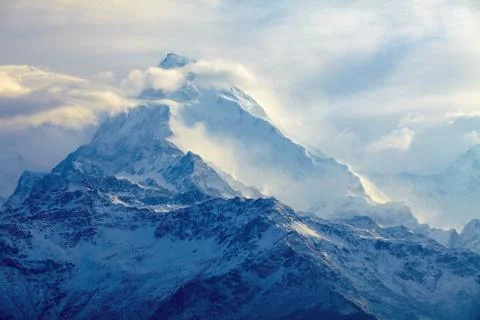 Sunrise in the mountains Stock Photos