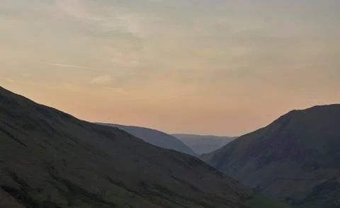 Sunrise in the mountains Stock Photos