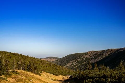 Sunrise in the mountains Foto stock