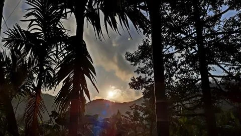 Sunrise from the mountains Stock-Fotos