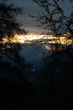 Sunrise in the mountains Stock Photos