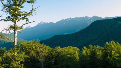 Sunrise In Mountains Time Lapse Stock Footage 196296160