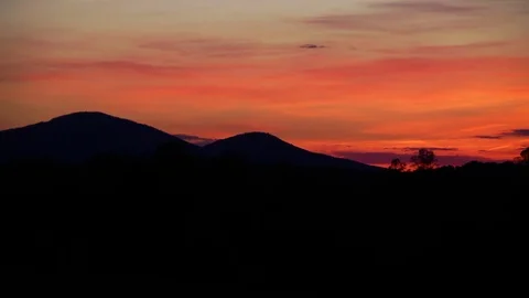 Sunrise in the Mountians Stock Footage 69776910