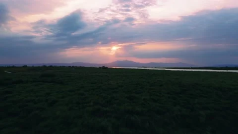 Sunrise in national park Stock Footage 160147608