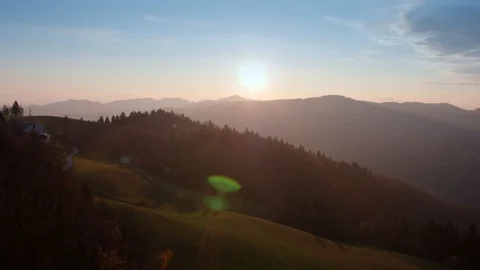 Sunrise in the nature Stock Footage 98903916