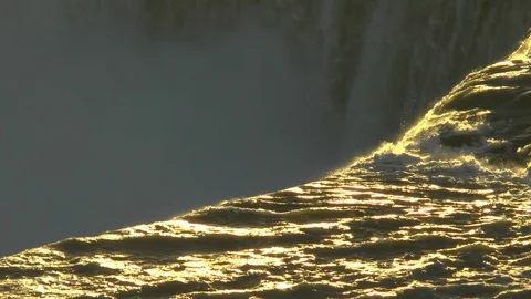 Sunrise Niagara falls Stock Footage 120123501