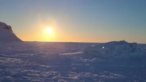 Sunrise in the north Stock Footage 148405203