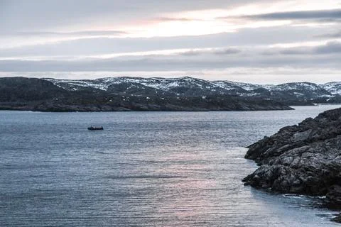 Sunrise in the north Stock Photos