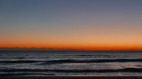 Sunrise Ocean Beach 4k Stock Footage 46562867