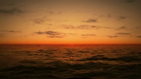 Sunrise in ocean Stock Footage 11967664