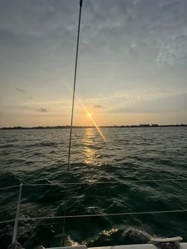 Sunrise on the Ocean Stock Photos