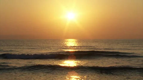 Sunrise Ocean Shore Stock Footage 39892628