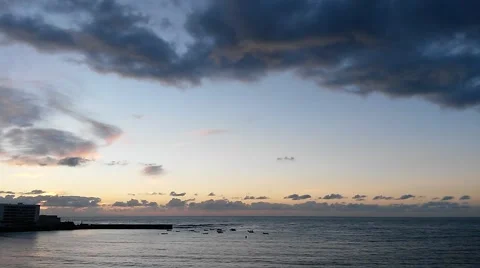 Sunrise in the ocean (timelapse) Stock Footage 42325992