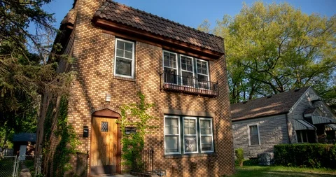 Sunrise on an Old House Video stock 91767925