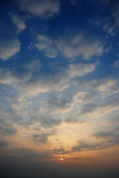 Sunrise with only sky Stock Photos