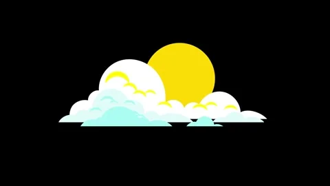 Sunrise or sunset animation flatdesign Stock Footage 272577838