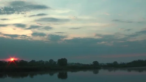 Sunrise or Sunset Stock Footage 78154342