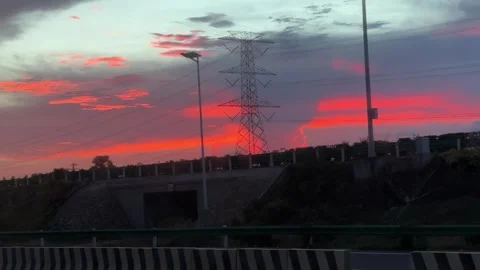 Sunrise or sunset sky in Cambodia Stock Footage 337090765
