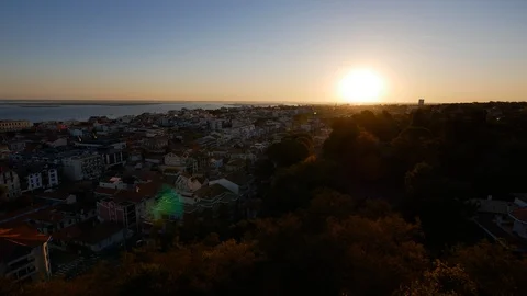 Sunrise over Arcachon Stock Footage 96079796