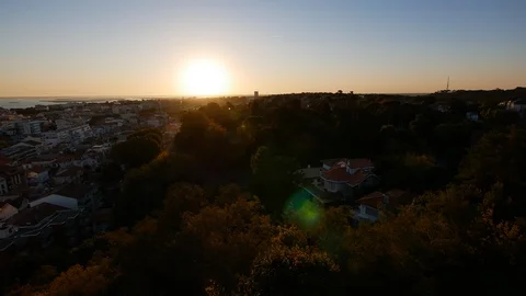 Sunrise over Arcachon Stock Footage 96080290