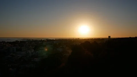 Sunrise over Arcachon Stock Footage 96080539