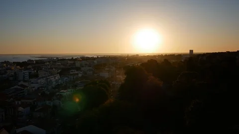 Sunrise over Arcachon Stock Footage 96081012