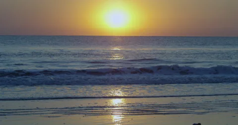 Sunrise over the Atlantic  Beach,  Florida, United States Stock Footage 60726802