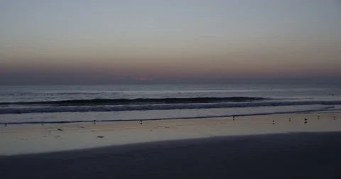 Sunrise over the Atlantic  Beach,  Florida, United States Stock Footage 62197726