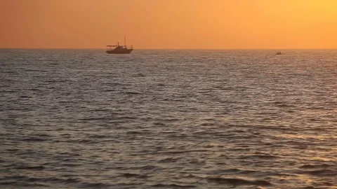 Sunrise over Atlantic Ocean Stock Footage 78419811