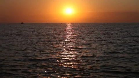 Sunrise over Atlantic Ocean Stock Footage 78419820