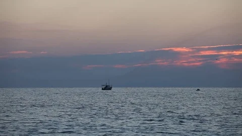 Sunrise over Atlantic Ocean Stock Footage 78420182