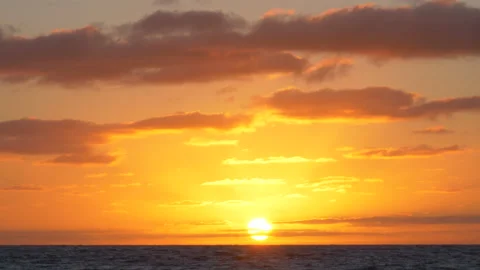 Sunrise Over Atlantic Ocean Stock Footage 200825427