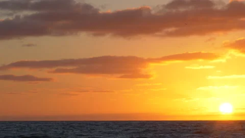 Sunrise Over Atlantic Ocean Video stock 200826069