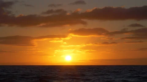 Sunrise Over Atlantic Ocean Video stock 200838864