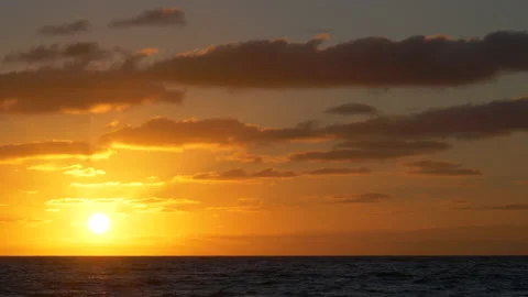 Sunrise Over Atlantic Ocean Stock Footage 200839100