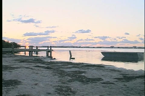 Sunrise over the bay Stock Footage 445832